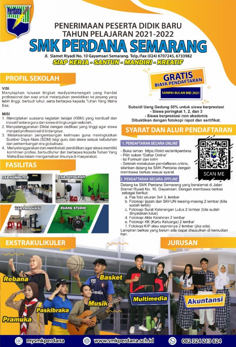 #smk perdana semarang, #PPDB Online, #SMK Perdana Semarang, #Jawa Tengah #2021